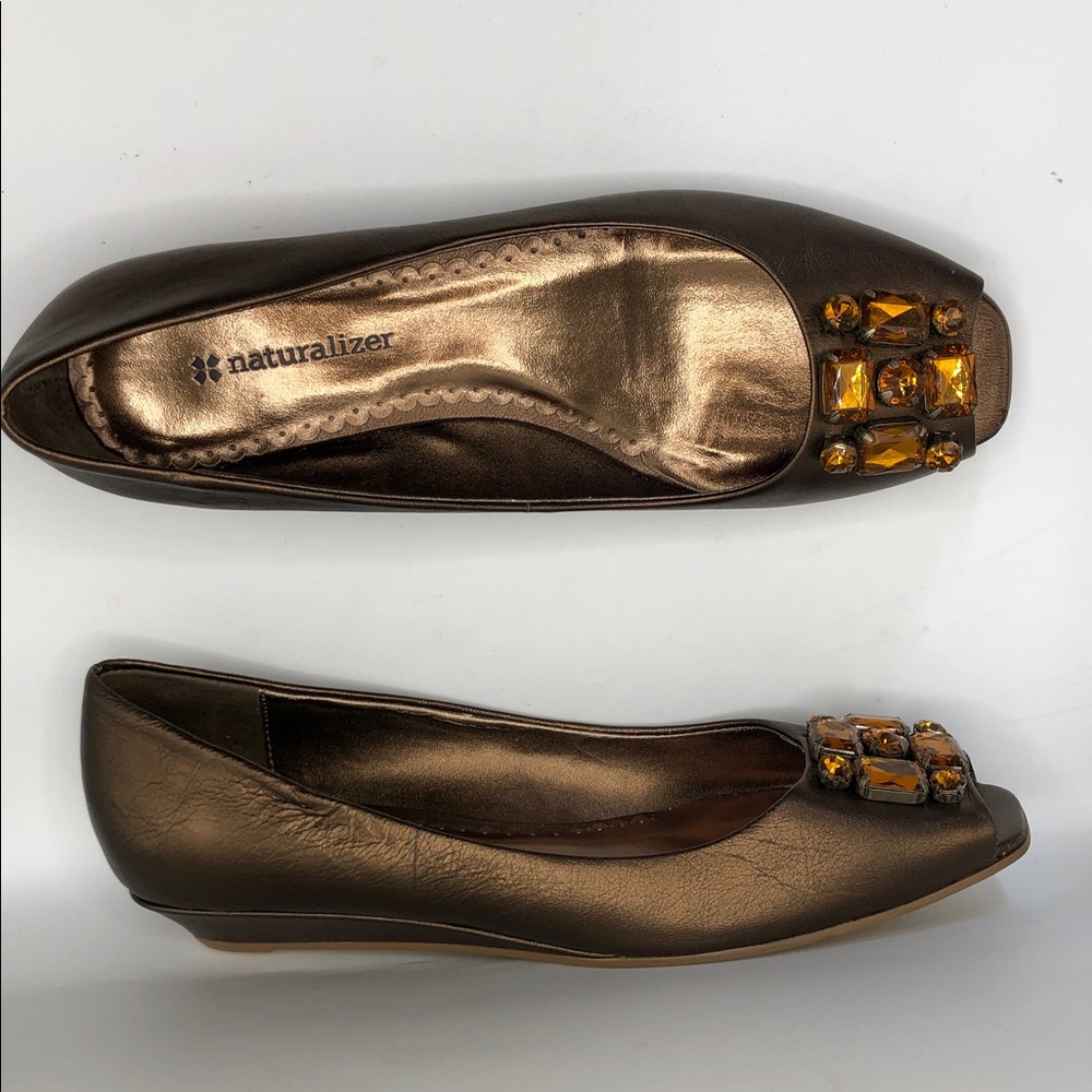 Naturalizer Women’s Peep Toes Flats size 6.5